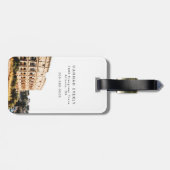 Waterverf Rome Travel Destination Bagagelabel (Achterkant horizontaal)