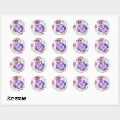Waterverf Ronde Sticker (Vel)