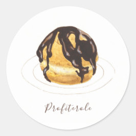 Waterverf Ronde Sticker