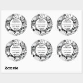 Waterverf Ronde Sticker (Vel)