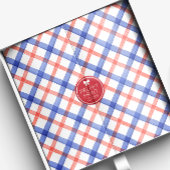 Waterverf Rood & Blauw Plaid Tissuepapier