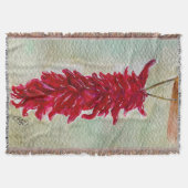 Waterverf Rood Chili Ristra New Mexico Deken (Voorkant)