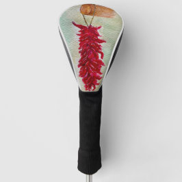 Waterverf Rood Chili Ristra New Mexico Golfheadcover