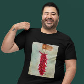 Waterverf Rood Chili Ristra New Mexico T-shirt