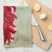 Waterverf Rood Chili Ristra New Mexico Theedoek (Quarter Fold)