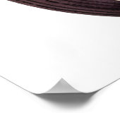 Waterverf  Rood Classic Motorcycle Poster (Hoek)