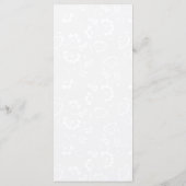 Waterverf Rood en Goud Bloemen Bruiloft Menu (Achterkant)
