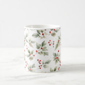  Waterverf Rood en Groen Botannisch Koffiemok (Center)