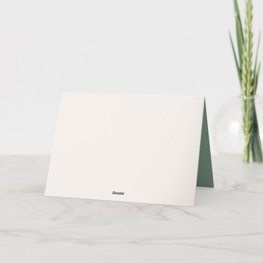 Waterverf rood en groen vrolijk kerstfeest kaart (Achterkant)