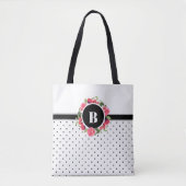 Waterverf Rood en Roze Cirkel Tote Bag (Voorkant)
