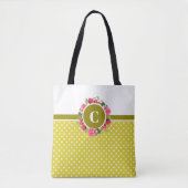 Waterverf Rood en Roze Cirkel Tote Bag (Voorkant)