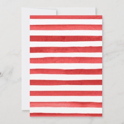 Waterverf Rood en Sinaasappel Rozen Bloemen Bruilo Bedankkaart (Achterkant)