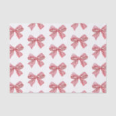 Waterverf Rood en Wit Gestreepte Boog Tissuepapier (Voorkant)