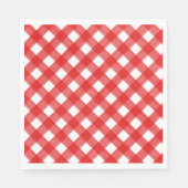 Waterverf Rood- en witboek Papier Napkin Servet (Voorkant)