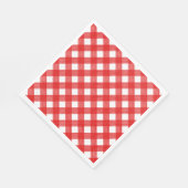 Waterverf Rood- en witboek Papier Napkin Servet (Hoek)