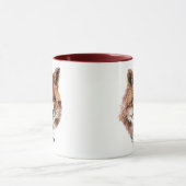 Waterverf Rood fox Natuur bij dieren Mok (Midden)