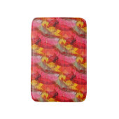 Waterverf rood geel badmat (Voorkant Verticaal)