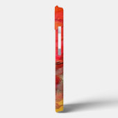 Waterverf rood geel Case-Mate iPhone case (Achterkant / Links)