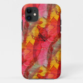 Waterverf rood geel Case-Mate iPhone case (Achterkant)