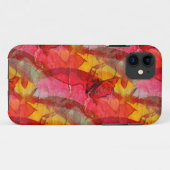 Waterverf rood geel Case-Mate iPhone case (Achterkant (horizontaal))