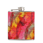 Waterverf rood geel heupfles (Voorkant)