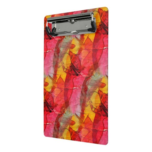 Waterverf rood geel mini klembord (Angled2)