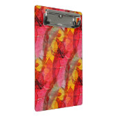 Waterverf rood geel mini klembord (Schuin)