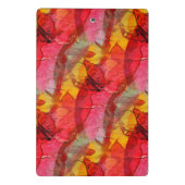 Waterverf rood geel mini klembord (Achterkant)