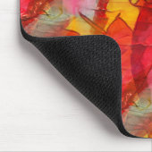 Waterverf rood geel muismat (Hoek)