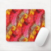 Waterverf rood geel muismat (Met muis)