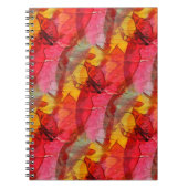 Waterverf rood geel notitieboek (Voorkant)