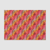 Waterverf rood geel tissuepapier (Voorkant)