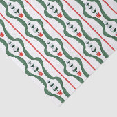 Waterverf Rood & Groen Kerstmis Topiary Tissuepapier (Detail)