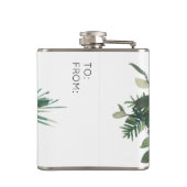 Waterverf Rood-kerstflesje Heupfles (Achterkant)