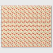 Waterverf rood klaproos patroon. cadeaupapier (Vlak)