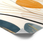 Waterverf rood papaver schilderij poster (Hoek)