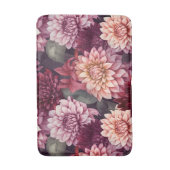 Waterverf Rood Roze Dahlia Patroon Ontwerp Badmat (Voorkant Verticaal)