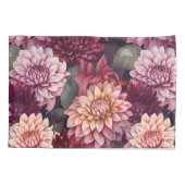 Waterverf Rood Roze Dahlia Patroon Ontwerp Kussensloop (Achterkant)