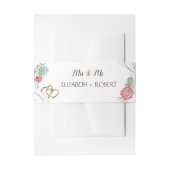 Waterverf Rood Succulent Harten Uitnodigingen Wikkel (Voorkant Voorbeeld)