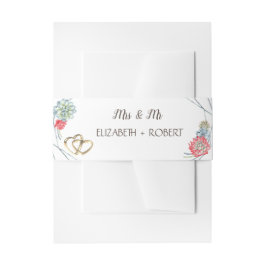 Waterverf Rood Succulent Harten Uitnodigingen Wikkel