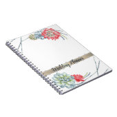 Waterverf Rood Succulent Notitieboek (Rechterzijde)