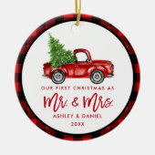 Waterverf  rood voetstuk penseel Script Keramisch Ornament (Voorkant)