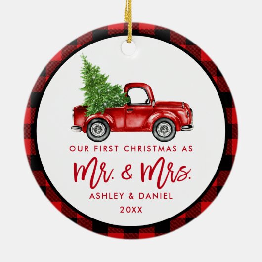 Waterverf rood voetstuk penseel Script Keramisch Ornament (Achterkant)