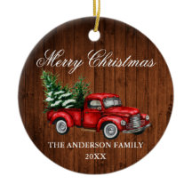 Waterverf  Rood Wood Kerstmis