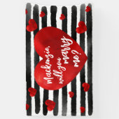 Waterverf Rood & zwart maakt deel uit van mijn voo Spandoek (Verticaal)