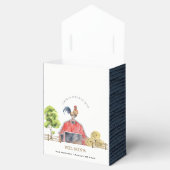 Waterverf Roodbaarzen Boerderij Bedankdoosjes (Geopend)