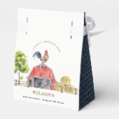 Waterverf Roodbaarzen Boerderij Bedankdoosjes (Achterkant)