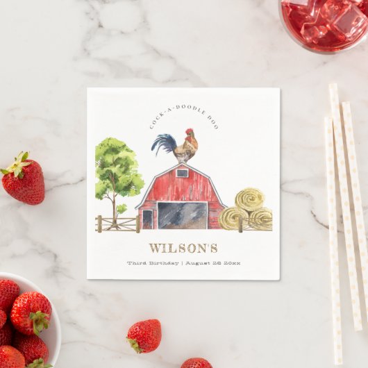 Waterverf Roodbaarzen Boerderij Servet (Insitu)