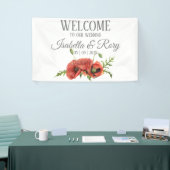 Waterverf Roodpapaver Banner (Beurs)