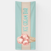 Waterverf roomstaaf  stijl Blauw Roze Spandoek (Verticaal)